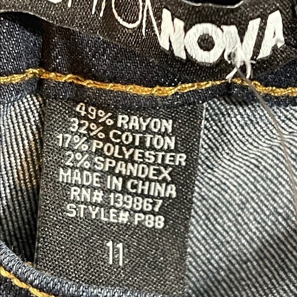 FASHION NOVA Classic High Waist Skinny Jeans Dark Denim Size 11 NEW - Picture 11 of 16